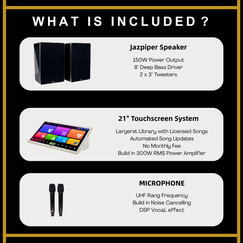 [NEW LAUNCH]Jazpiper K-One Home Karaoke System Professional Package