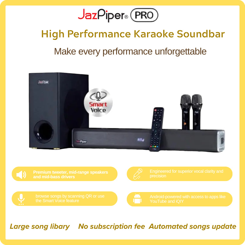Jazpiper PRO Family Karaoke Soundbar