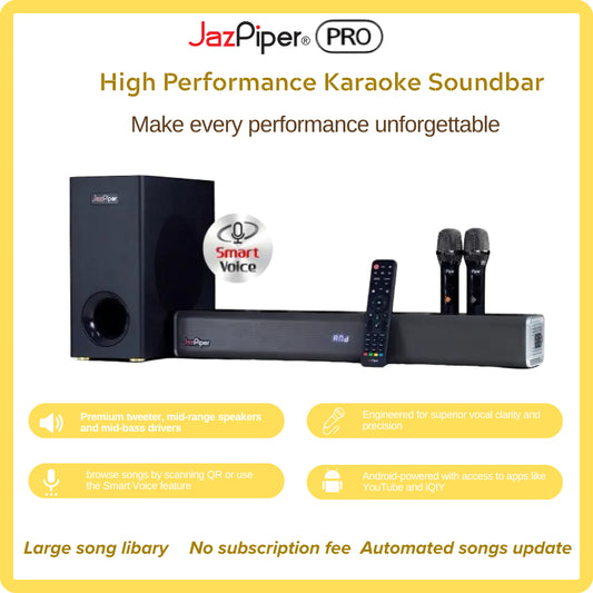 Jazpiper PRO Family Karaoke Soundbar